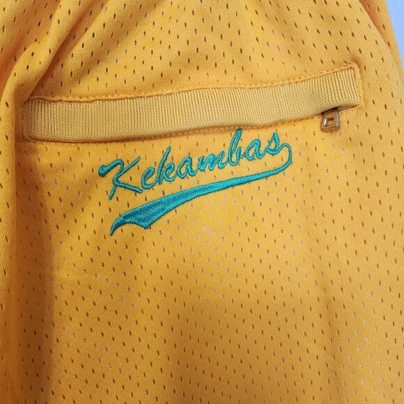 Bel-Air Academy Basketball Shorts Yellow & Red Size M Athletic Mesh Sports Appar - Picture 8 of 12